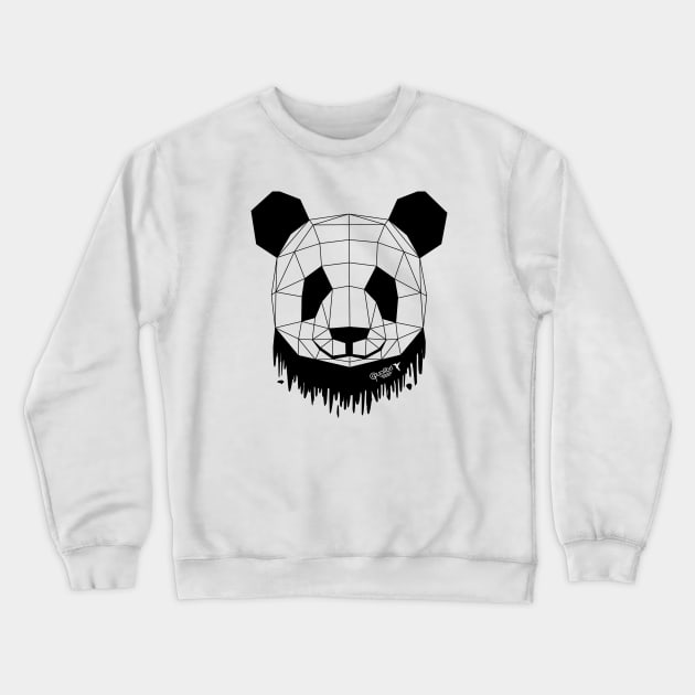 Modern Panda Crewneck Sweatshirt by Quolibri